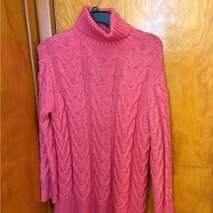 St. John's Bay Pink Cowl Neck Sweater